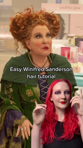 Just in case you wanted to cause a bunch of hocus pocus! #winifredsanderson #hocuspocus #hairtok #hairtutorial #funhairstyles #cosplay #winifredcosplay #sandersonsisters #witch #makeuptutorial #hairstyle