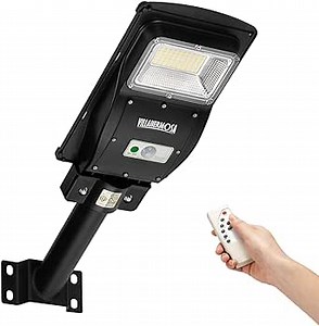 VILLAHERMOSA Solar Dusk to Dawn Lights Outdoor Waterproof 4000 Lumens Led Solar Street Light, Motion Sensor, Remote Control Solar Powered LED Security Light for Yard &Garden