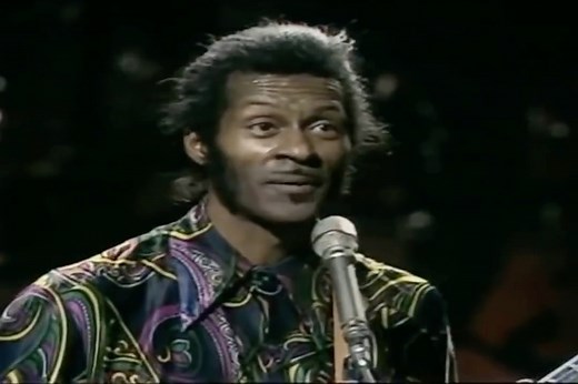 "My Ding-a-Ling", from the live side of ‘The London Chuck Berry Sessions’ was his first and only single to reach number 1 in both the US and the UK in 1972. | Chuck Berry