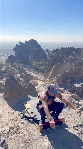 KORBOARD | Phoenix, Arizona | Mason Martinez Performing KorSquats on Piestewa Peak