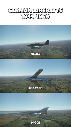 German Aircrafts from 1944 to 1960 #aviation #warthunder