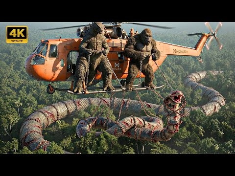 King Kong & Godzilla vs Giant Cobra Snake | Epic Monster Battle in Indian Jungle