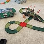 Dinosaur Track Toys for Kids 3-5 4-7 - Best Birthday Gifts for Boys Ages 3 4 5 6 7 Year Old - Flexible Dinosaur Race Car Track Set, Create a Dino World Adventure
