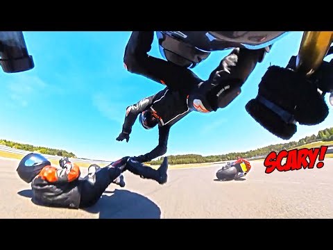 10 Minutes OF CRAZY, INSANE and SCARY Motorcycle Moments - Ep. 631