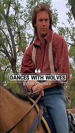 KEVIN COSTNER IN MOVIE SCENE #danceswithwolves #oldmovies #movieawards