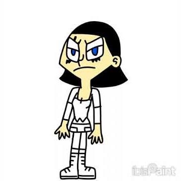 Gwen Wu (Mighty B) as Gwen From total drama (same name but edgy cosplay) drawing speedpaint