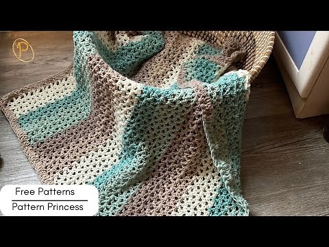 Beginner Friendly One Skein Simple Mandala Yarn Baby Blanket Crochet Pattern