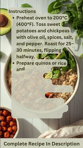 Sweet Potato Chickpea Buddha Bowl Recipe by What Shall I Cook