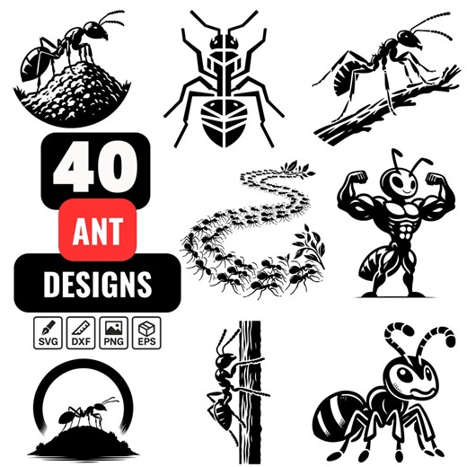 Ant Svg Bundle, Ant Vector, Worker Ant Svg, Ant Graphic Svg, Ant Drawing, Small Insect Svg, Ant Illustration, Bug Clipart, Ant Clipart - Etsy