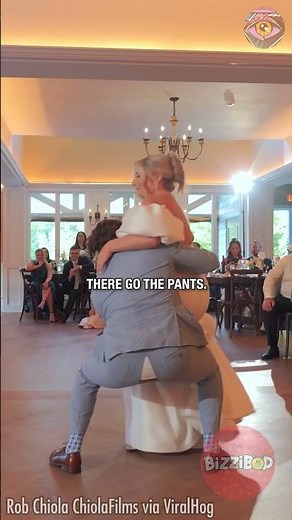 Groom Lifts Bride… Then THIS Happens! 👰🤵😂