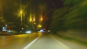 Fast forward travel on an avenue - Free Stock Video