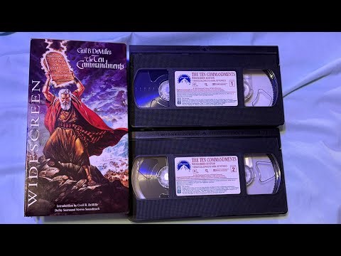 Opening To The Ten Commandments Widescreen Edition 1998 Vhs