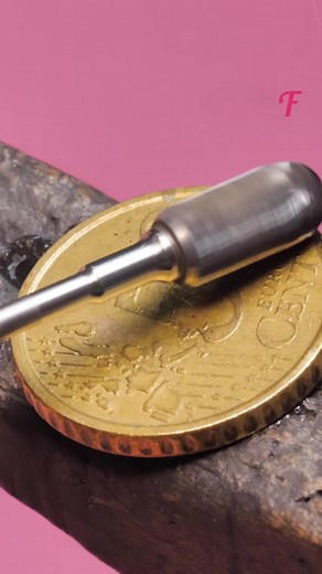 Craftsperson creates a beautiful unique dog tag from a coin #fabiosa_reels, #dogtags, #perfectpet | Fabiosa Life Stories