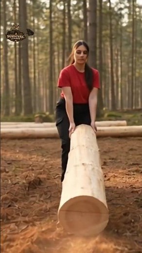 Quiet Build – Small Log Cabin Frame Using Only Fallen Timber