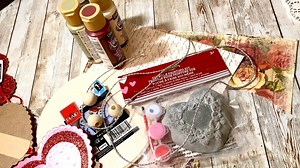 18K views · 667 reactions | I have really taken a loving to mixed media and the whole shabby chic decor. This turned out so pretty and shabby chic, I just LOVE it! It can be used for Valentines Day or everyday!  This will most likely be the last Valentine DIY! #dollartreevalentines #dollartreediy #shabbychic #mixedmedia #diy | Creating Through Chaos | Facebook