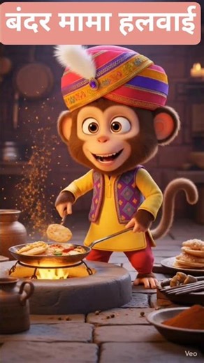 बंदर मामा हवाई 🍭 Funny AI Short #mithai#halwai#monkeyshorts#aivideo#funnyai#viralshorts#ytshorts