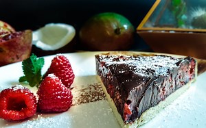 CHOCOLATE RASPBERRY TART