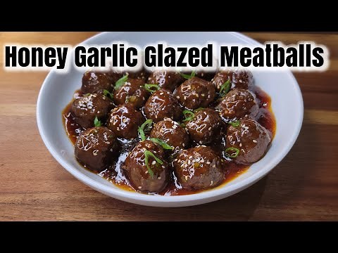 Honey Garlic Meatballs | Potluck Recipes | Meatballs recipe