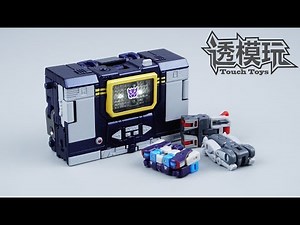 【SwiftTransform】MINI SOUNDWAVE WITH MINI TAPES!!! NEWAGE G1 Soundwave&Tapes Transformers NA声波 透模玩速变