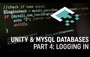 Unity & MySQL Databases, Part 4 User Login