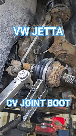 VW Jetta cv joint boot replacement. #shorts #driveshaft #cvjoint