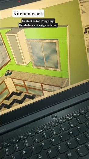 Hembabuu | Perfect Kitchen Drawing | Modern Modular Kitchen Design #autocad #Shorts #heavycivil