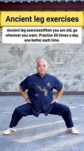 Ancient leg exercises, go wherever you want. #legs #legday #legworkout #helpfultips #healthandwellness #hunchback #stretching #healthylifestyle #fitness #therapy #wellness #shoulderpain #exercise #health #taichi #healthy #heelspain #release #chineseculture #MentalHealth #neckpain #goodhealth #healthbenefits #toturial #reels #viral #trending | Warrior Tai Chi