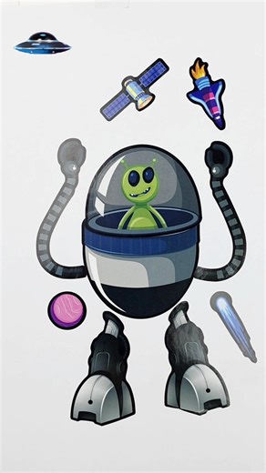 DIY UFO Stickers That Will Transform Your Space! 🚀✨#diy #stickers #space #funny #craft #art #cute