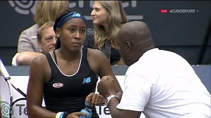 "Take your mind to another place right now." Coco Gauff's coach and father offered some inspiring words during the WTA LINZ final. | WTA