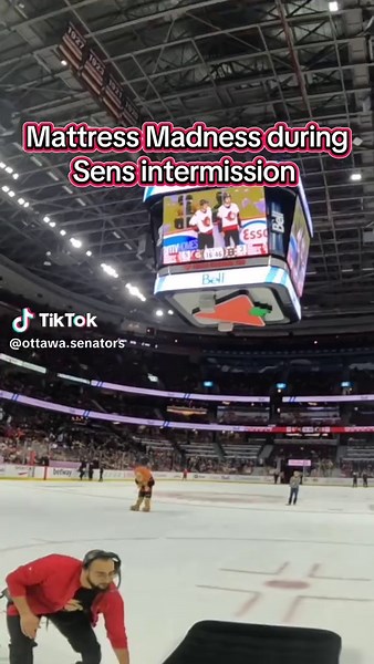 Mattress Madness: Fun Intermission Game at Sens Game