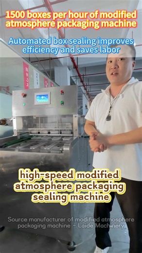 Automated Tray Sealing That Boosts Efficiency and Cuts Labor Manual sealing slows production and increases labor costs. This modified atmosphere packaging machine features fully automated tray sealing, helping you increase efficiency while reducing manpower. ✔ Automated tray feeding and sealing ✔ Faster output with fewer operators ✔ Stable sealing quality ✔ Lower labor and management costs As a direct MAP machine manufacturer from Foshan, we design automation that makes your production line fast