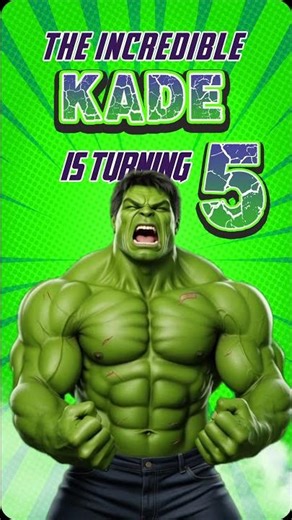 THE INCREDIBLE HULK BIRTHDAY VIDEO INVITATION