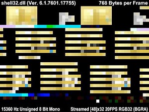 shell32.dll - Icon images DECODED with interpreted RGB32 video!!