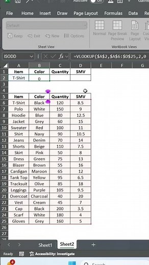 Excel VLOOKUP Function Explained with Example | Quick Guide to Find Color from Table