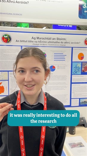 🤩 Amazing to see so many impressive projects at Stripe Young Scientist & Technology Exhibition, and we were particularly delighted to speak to Clodagh de Búrca from Gaelcholáiste Chiarraí about her research into whether Irish houses are prepared for the impacts of storms. 🏅Best of luck to all the exhibitors ahead of this evening’s awards ceremony. ************************************ 🤝 Bhí sé go deas bualadh le Clodagh de Búrca ón Gaelcholáiste Chiarraí ag Stripe YSTE, agus a tionscadal ar ‘A