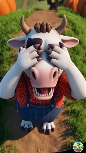 Moo-saurus Cow 🎃 Dinosaur Giant Pumpkin Prank | KidsCartoons | Shorts