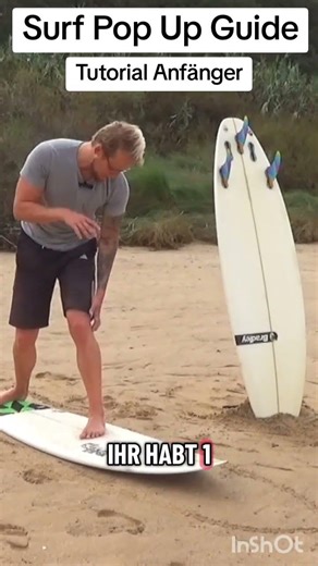 Surf coach explains the pop-up for surf beginners