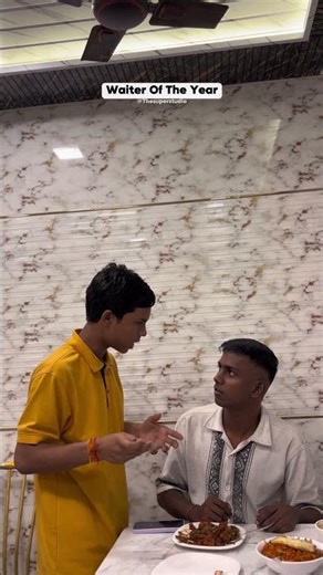 He ATE the Customer's Food to "CHECK" it! 🍗💀 | Waiter of the Year 🤣 #shorts #funny #viral