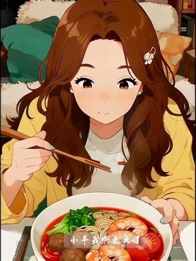ASMR Anime Cooking Vlog – Night Noodle Cooking #asmr #ghibli #animecooking #anime#shorts