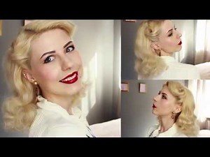Victory Rolls ll 1940s Inspired Hairstyle ll Vintage Brush Out Tutorial