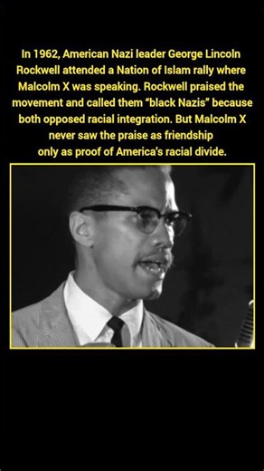 Malcolm X Met American Nazi George Lincoln Rockwell #shorts
