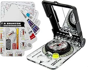 Brunton Truarc15 Glow Compass + Brunton Quick Reference Card Set Bundle