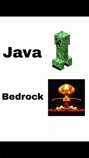 bedrock v/s java 😂👆...