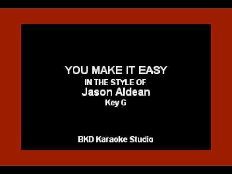 Jason Aldean - You Make It Easy (Karaoke with Lyrics)