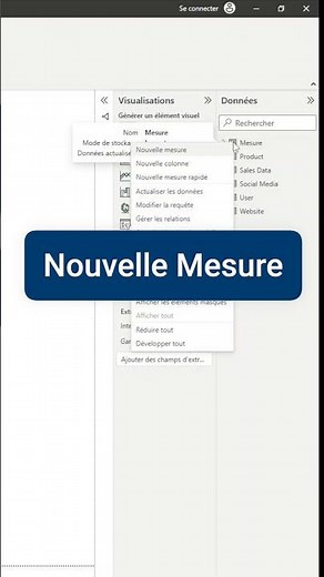 Power BI - Créer une Table de mesure #powerbi #powerbi_training #powerbidax