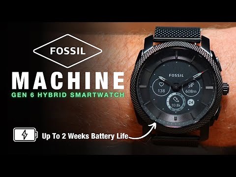 Review: Fossil Machine Gen 6 Hybrid Smartwatch - A Battery Beast!