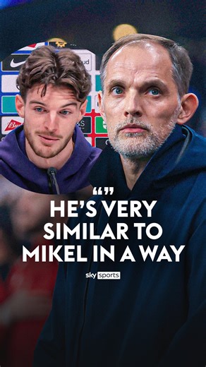 72K views · 1.2K reactions | "He's very similar to Mikel {Arteta} in a way"  Declan Rice has enjoyed working with Thomas Tuchel so far gbeng | Sky Sports | Facebook