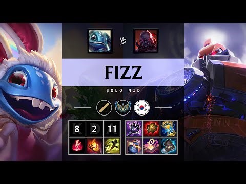 Fizz Mid vs Sion - KR Challenger Patch 25.19