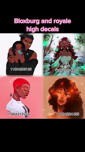 Bloxburg and Royale High Decals Compilation