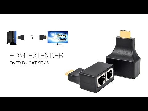 30M HDMI to Dual RJ45 Port Network Cable Extender